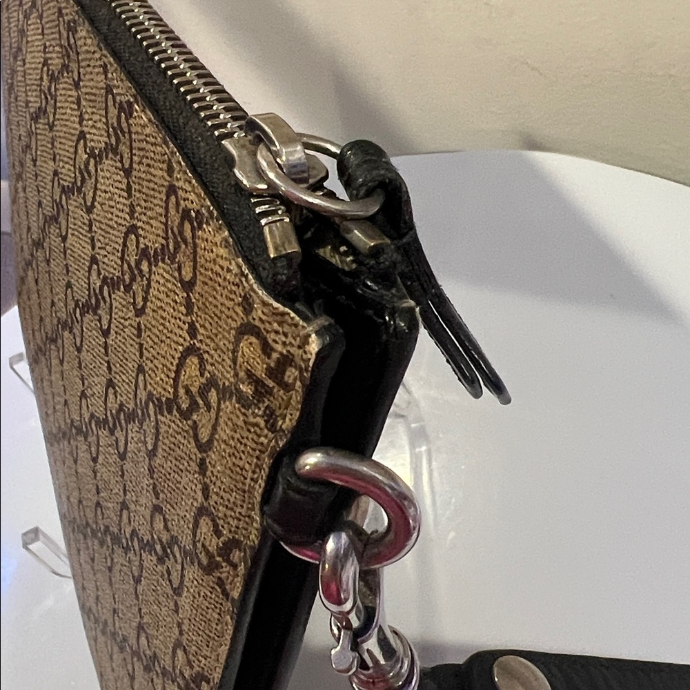 Gucci Angry Cat GG Coated Canvas Clutch Wristlet Large - Picture 14 of 16